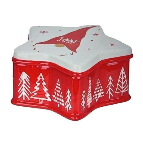 GALLETERO CERAMICO KRIST+ ESTRELLA GNOMO NAVIDAD